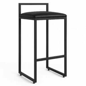 Banqueta alta quadrada - linha Industrial estofada