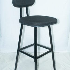 Banqueta alta - metalon 20x20 - modelo secretária com encosto