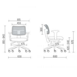 CADEIRA ZIP ERGONÔMICA BACKSYSTEN NR17 - Imagem 2