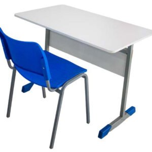 kit mesa de professor + cadeira polipropileno 1,00X0,60X0,75